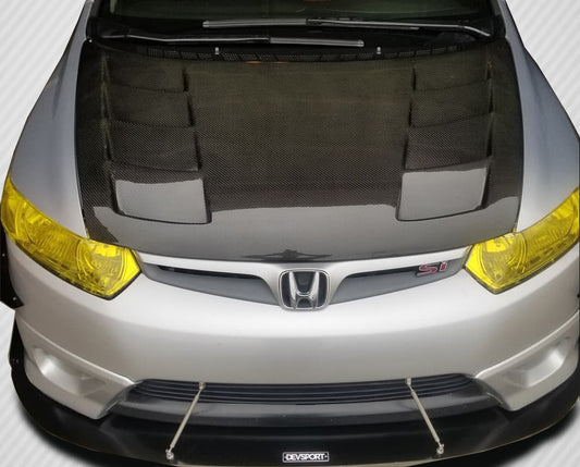 06-11 Honda Civic 2DR Carbon Fiber Circuit carbon fiber hood