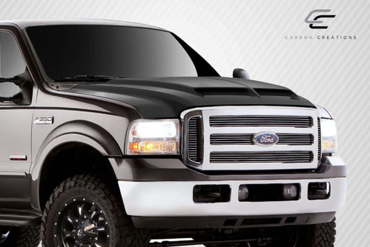 99-07 Super Duty F250 F350 F450 F550 CVX carbon fiber hood