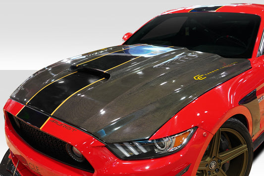 15-17 Ford Mustang Carbon Fiber CVX carbon fiber hood