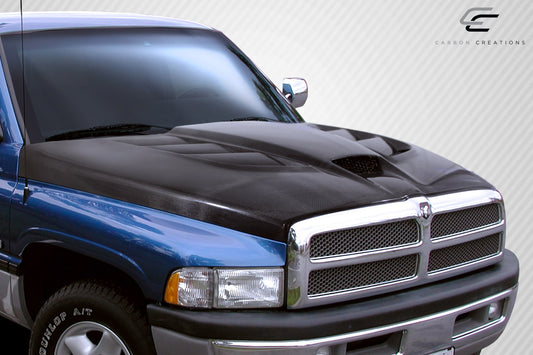 94-01 Dodge Ram Carbon Fiber DriTech Viper type carbon fiber hood