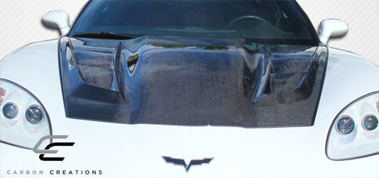05-13 Chevry Corvette C6 CF DriTech H-Design carbon fiber hood