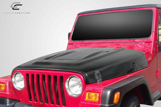 97-06 Jeep Wrangler Carbon Fiber Heat Reduction carbon fiber hood