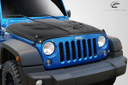 07-18 Jeep Wrangler Carbon Fiber Viper type carbon fiber hood
