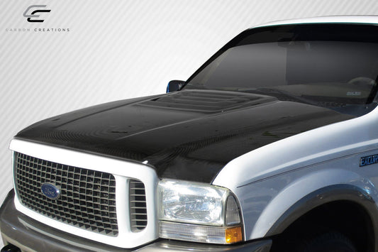 99-07 Super Duty/ 00-05 Excursion CF Raptor type carbon fiber hood