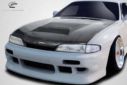 95-96 Nissan 240SX S14 Carbon Fiber D-Spec carbon fiber hood
