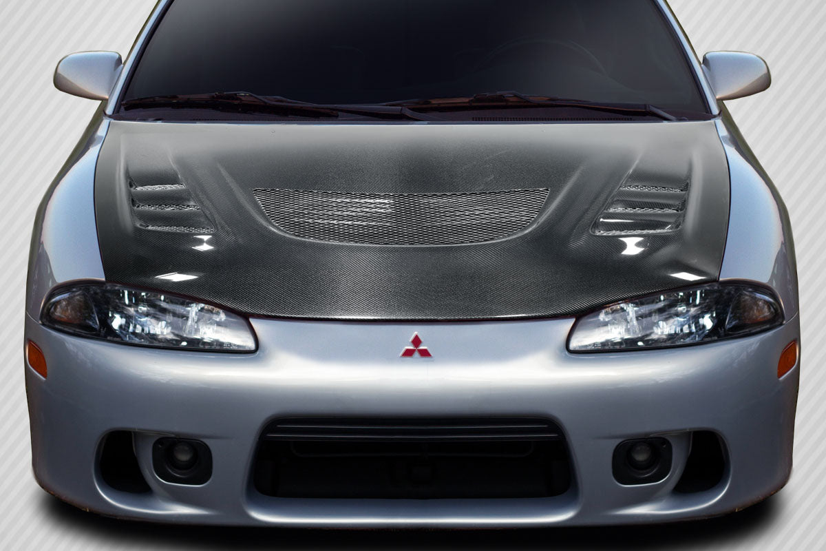 1995-1999 Mitsubishi Eclipse Eagle Talon Carbon Creations Evo GT Hood