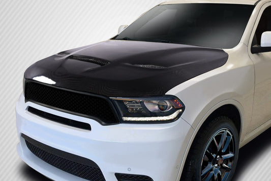 11-23 Dodge Durango CF SRT Hellcat type carbon fiber hood
