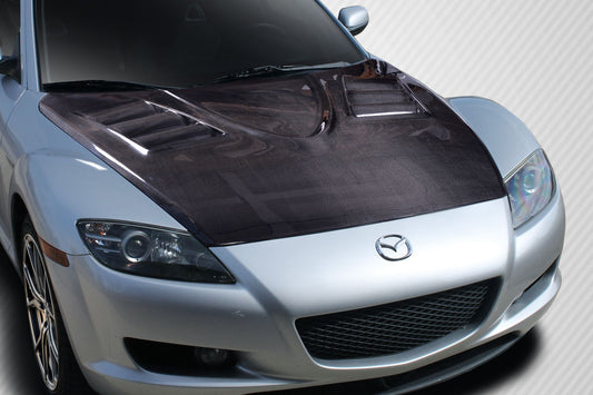 04-08 Mazda RX-8 Carbon Fiber Vader carbon fiber hood