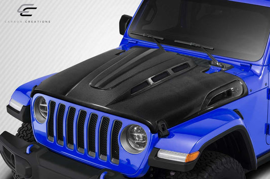 07-18 Jeep Wrangler JK Carbon Fiber Avenger carbon fiber hood