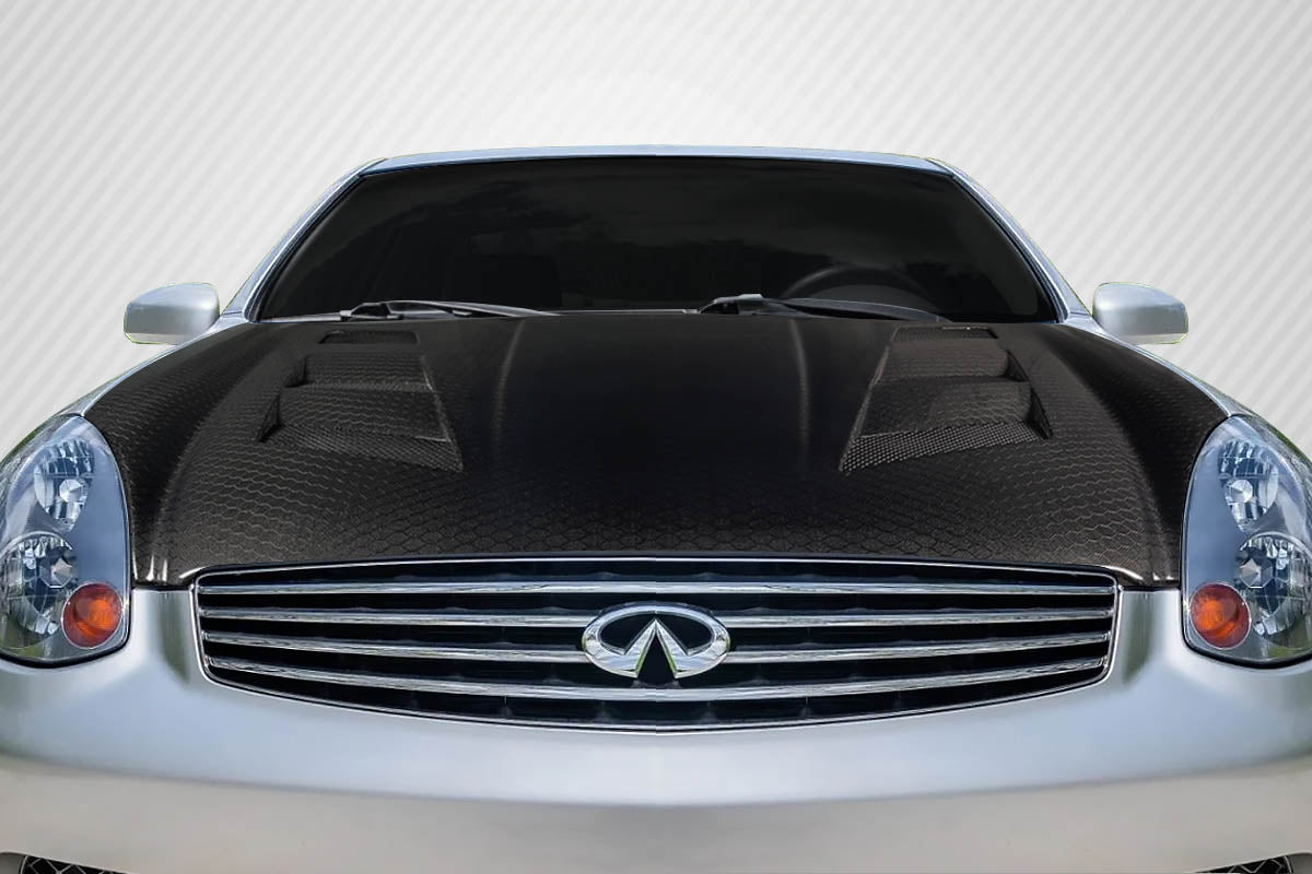 2003-2007 Infiniti G Coupe G35 Carbon Creations Geo6ix DriTech AM-S Hood