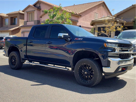 DX4 Vibe 20X9 wheels 6x135 GMC Sierra 1500 Flat Black 4x4 rims