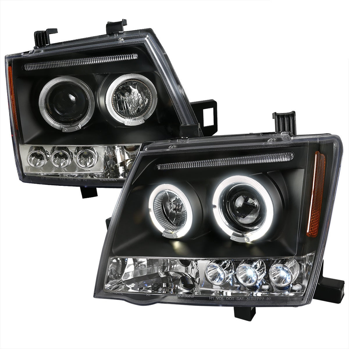 thumbnail image 2 of EAGLE EYES Halo Projector LED Headlights For 2012-2014 Hyundai Accent Sedan/Hatchback 2 of 3