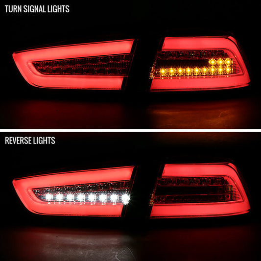 2008-2017 Mitsubishi Lancer EVO X LED Spec-D Tail Lights Smoked