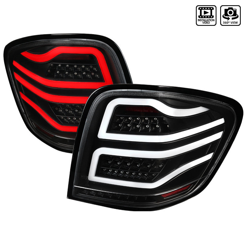 2006-11 Mercedes W164 M-Class LED Tail Lights Black