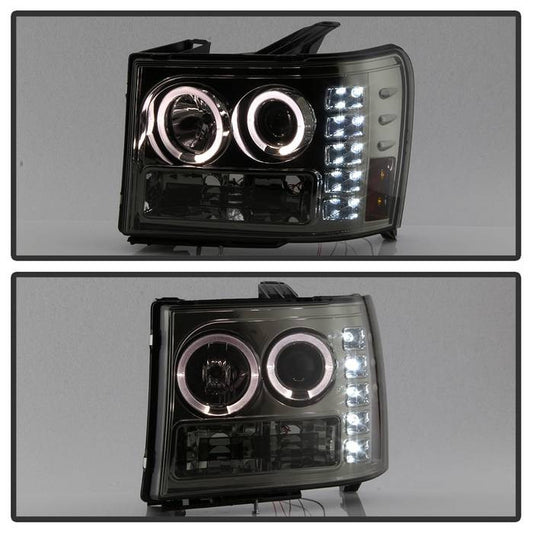 2011 GMC Sierra 2500HD 3500HD smoke Projector Headlights