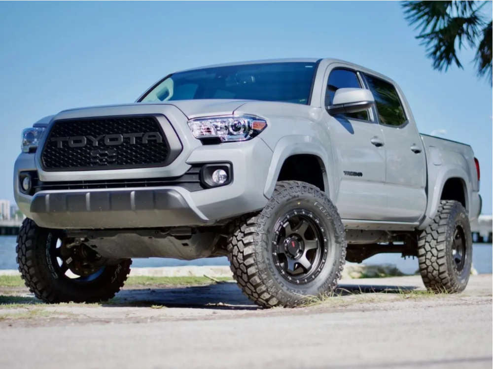 DX4 7S 16X8.5 wheels 6x114.3 Flat Black 4x4 rims