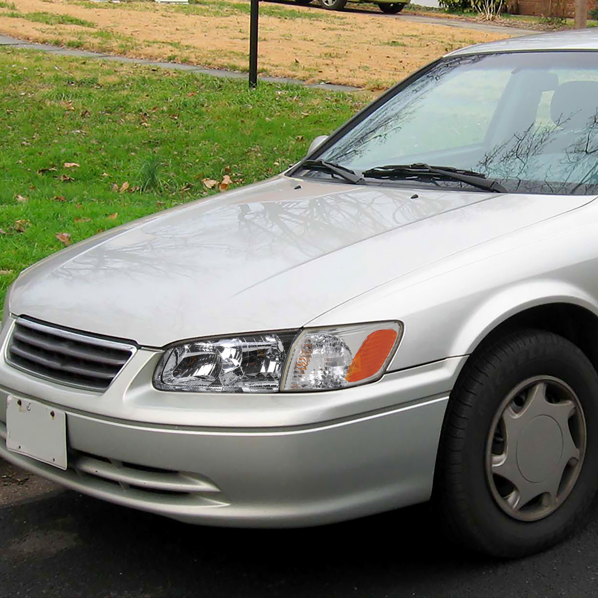 Spec-D 00 Camry OE Amber chrome headlights