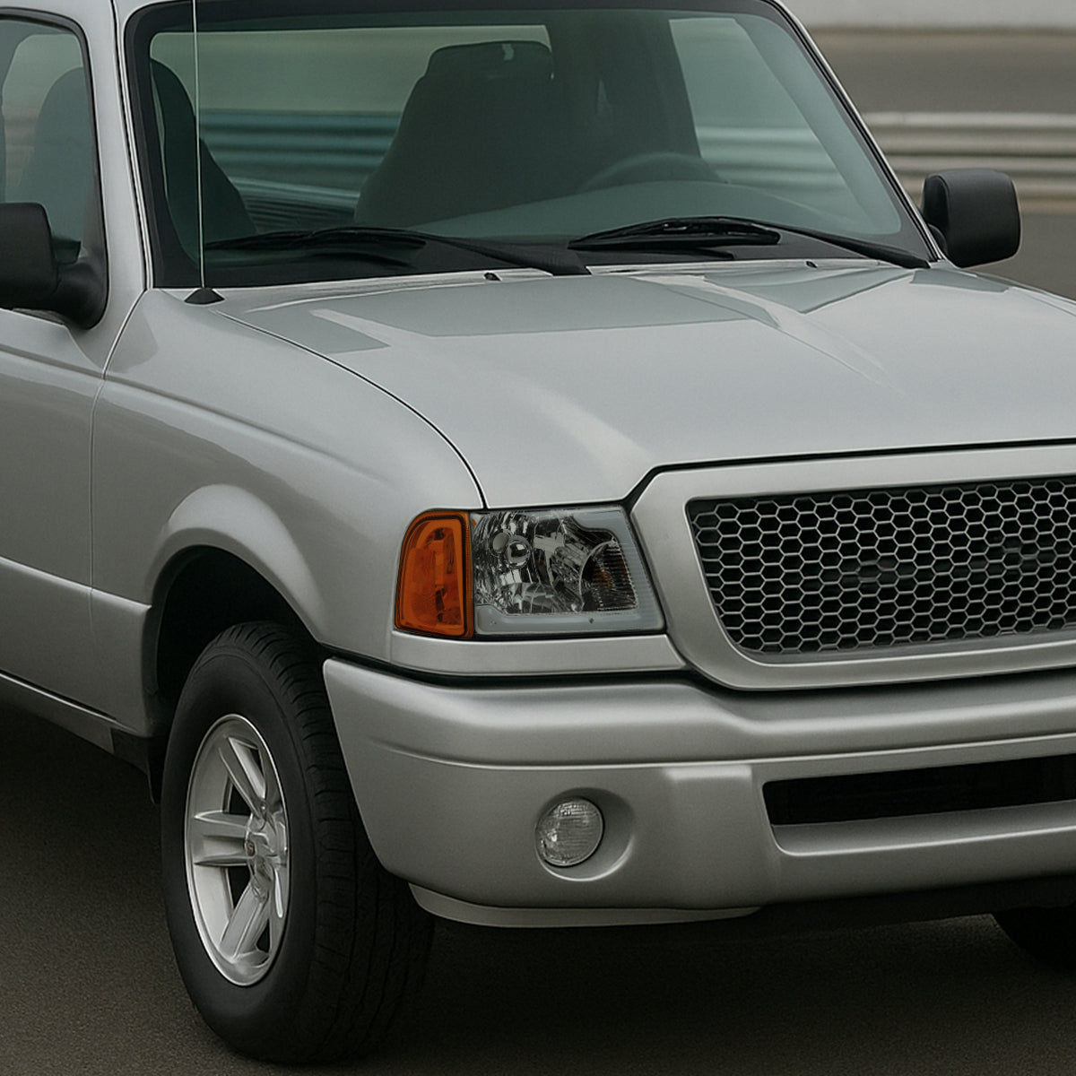 Spec-D 05 Ranger OE style Amber Corner smoked headlights