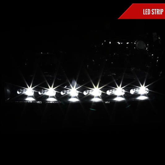 2007 Dodge Charger 1PC OE Spec-D black aftermarket headlights