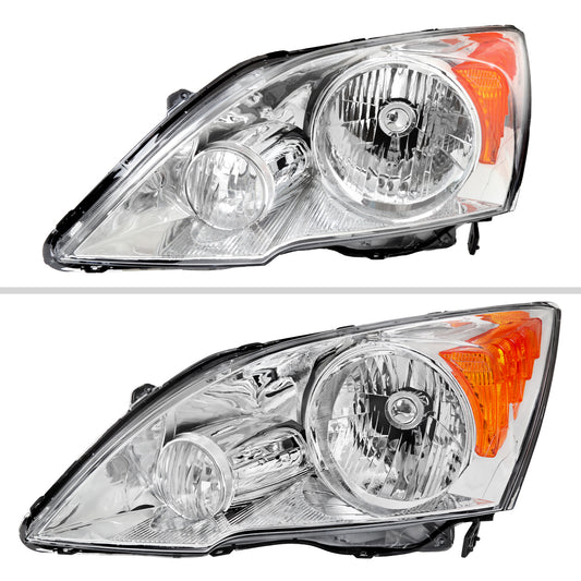 2008 Honda CR-V Factory Spec-D chrome aftermarket headlights