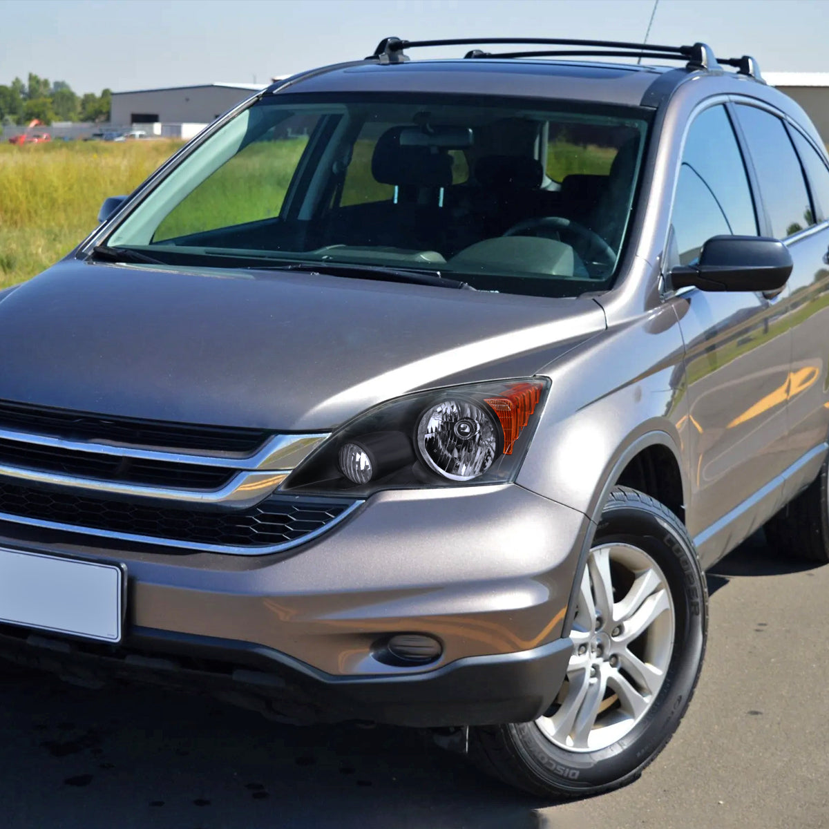 Spec-D 11 Honda CR-V Factory black headlights