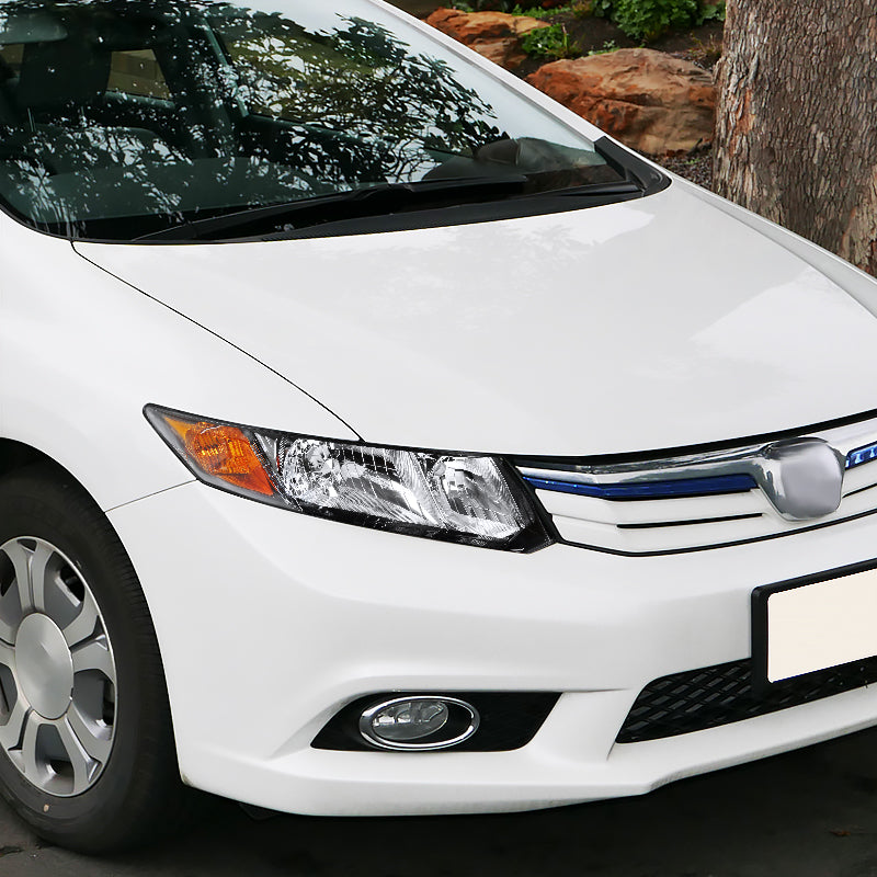 Spec-D 12 Honda Civic 2DR Civic black headlights