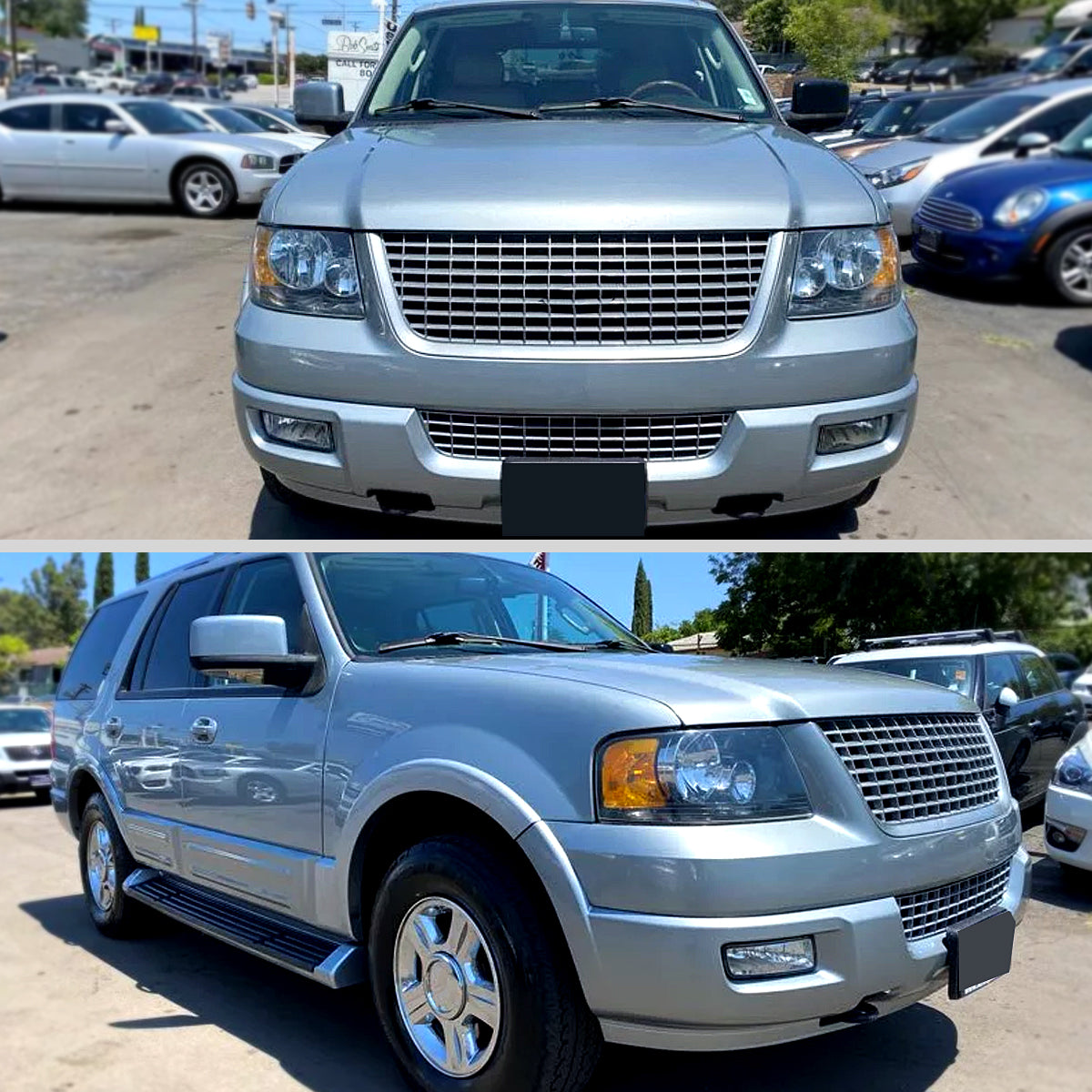 Spec-D 2003-2006 Ford Expedition OE Style w/ Amber Reflector Black Headlights