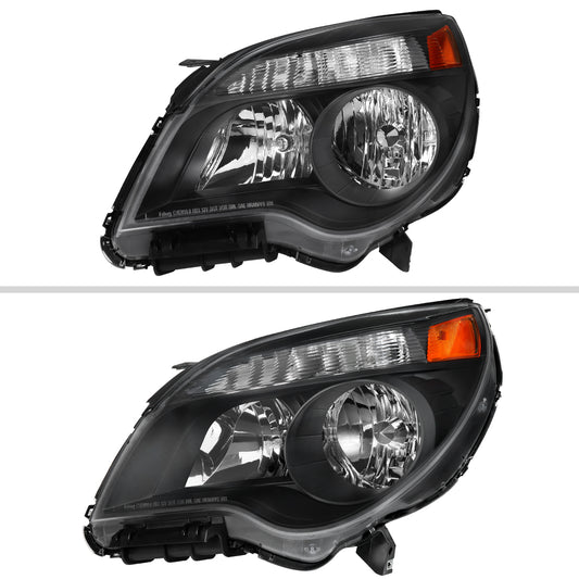 2011 Chevy Equinox OE Spec-D black aftermarket headlights