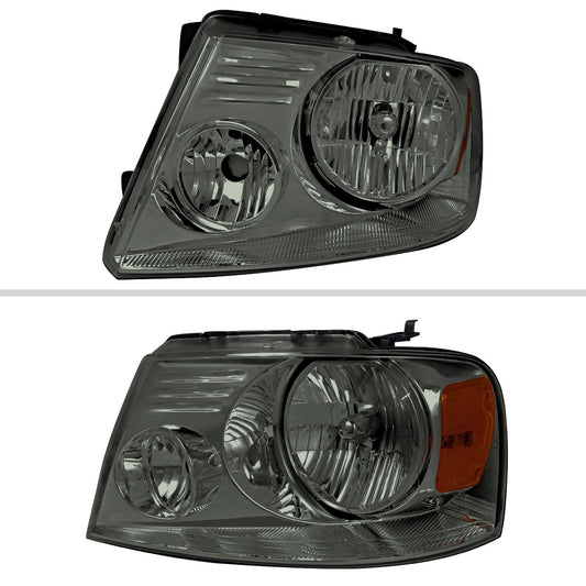 2005 F-150 Lincoln Mark LT Spec-D smoked aftermarket Factory style headlights