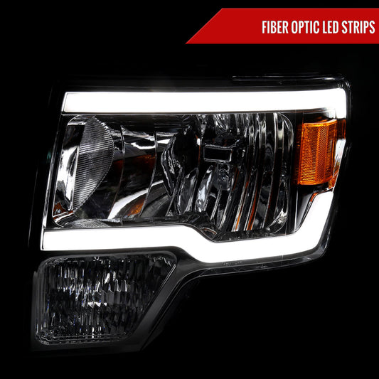 2010 Ford F-150 OE Spec-D chrome aftermarket headlights