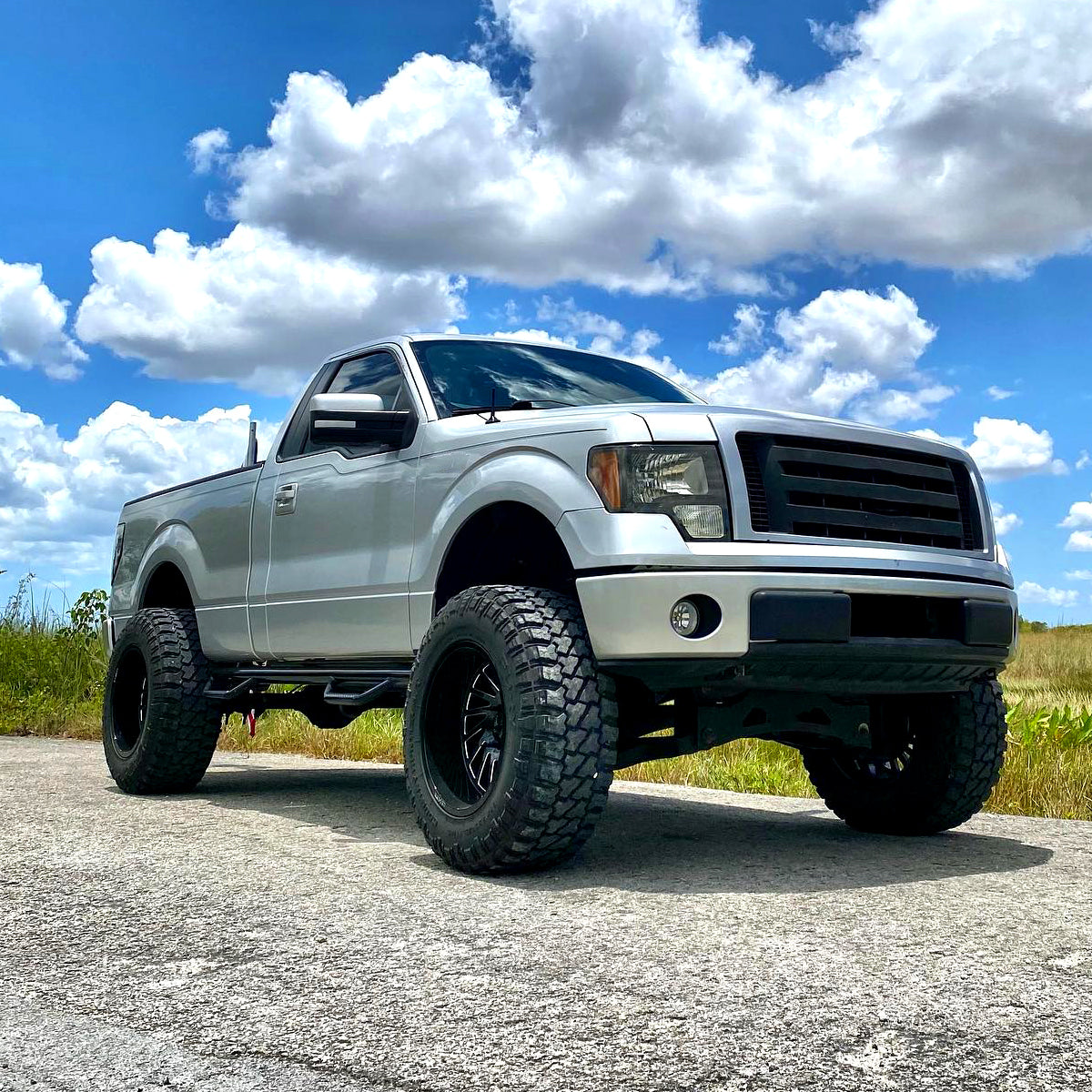 Spec-D 13 Ford F-150 Factory Crystal black headlights