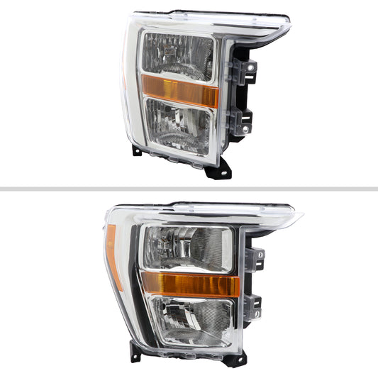 2022 Ford F-150 OE Passenger Spec-D chrome passenger-side aftermarket headlights