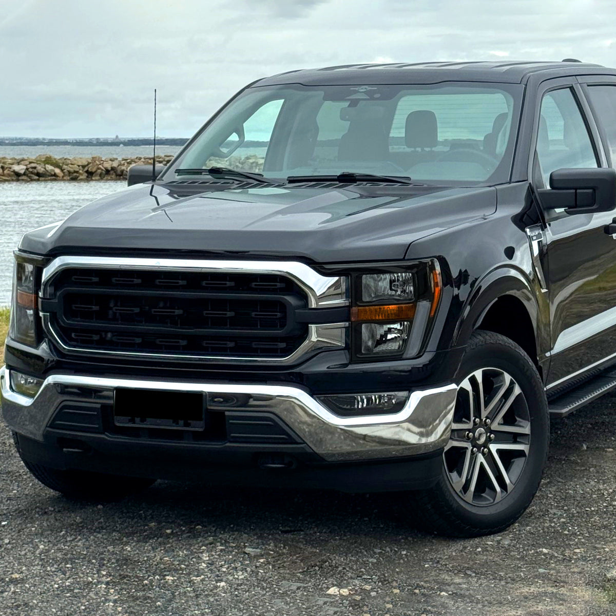 Spec-D 22 Ford F-150 OE black headlights