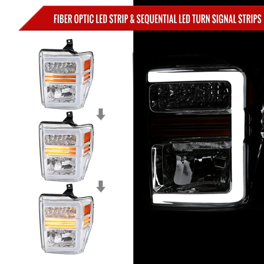 2009 F250 F350 F450 F550 Spec-D aftermarket headlights