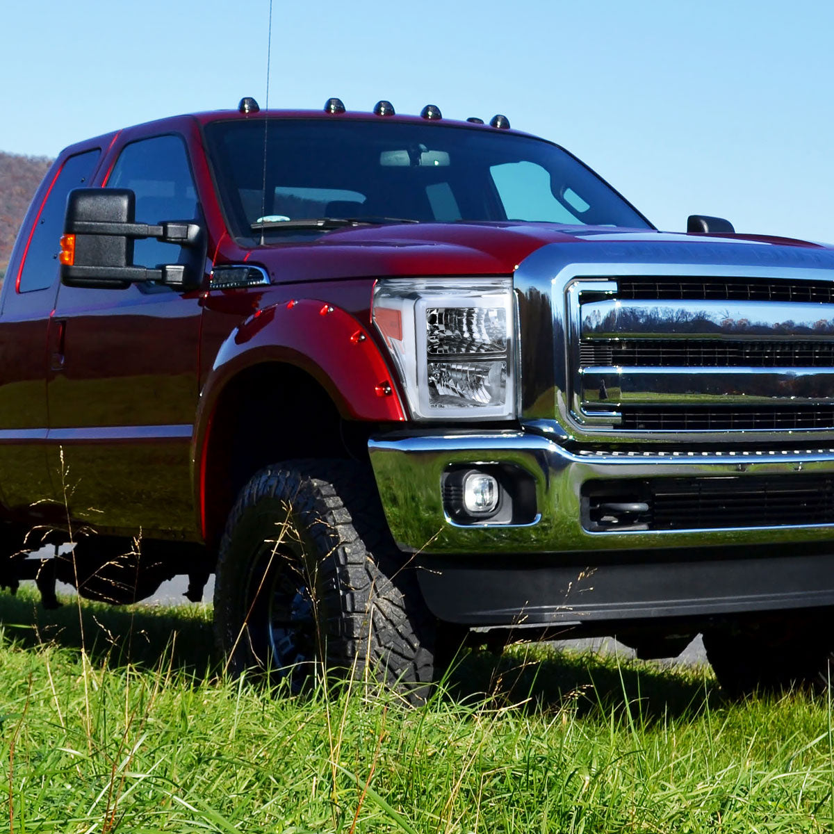 Spec-D 15 F-250 F-350 F-450 F-550 C-Bar Headlights