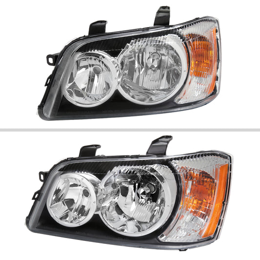 2002 Highlander Factory Spec-D chrome aftermarket headlights