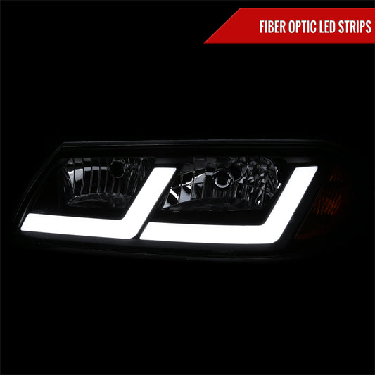 2001 Chevy Impala Factory style Spec-D black aftermarket headlights