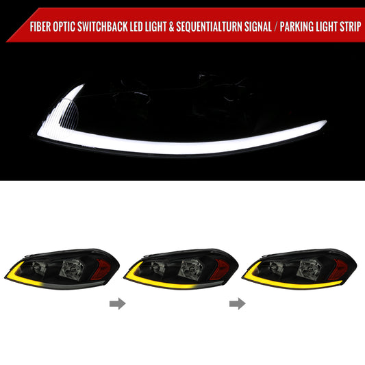 2007 -16 Impala Ltd Monte Spec-D black aftermarket headlights