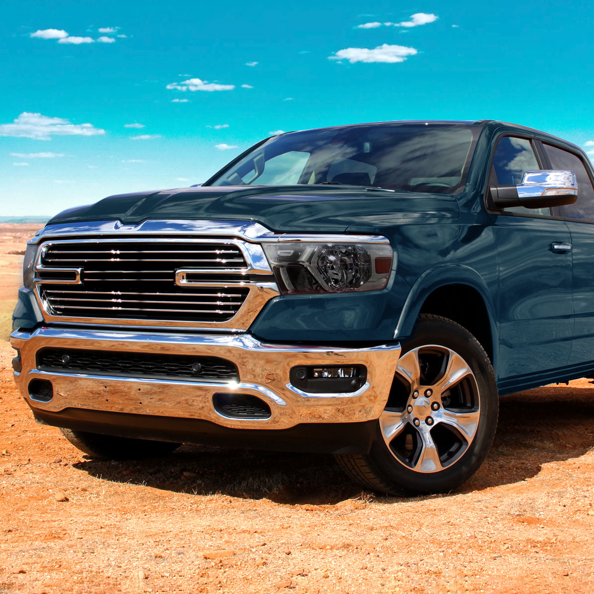 Spec-D 23 Dodge Ram OE chrome headlights