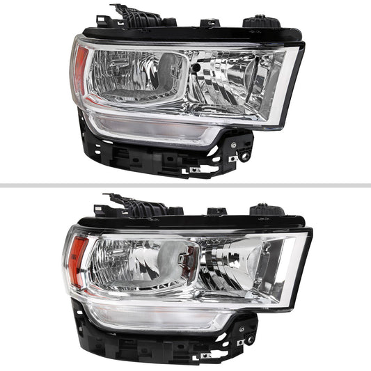 Spec-D 2020-2023 Ram 2500 3500 Right Headlight Chrome Housing Clear Lens