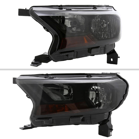 2020 Ranger XL XLT OE Spec-D black aftermarket headlights