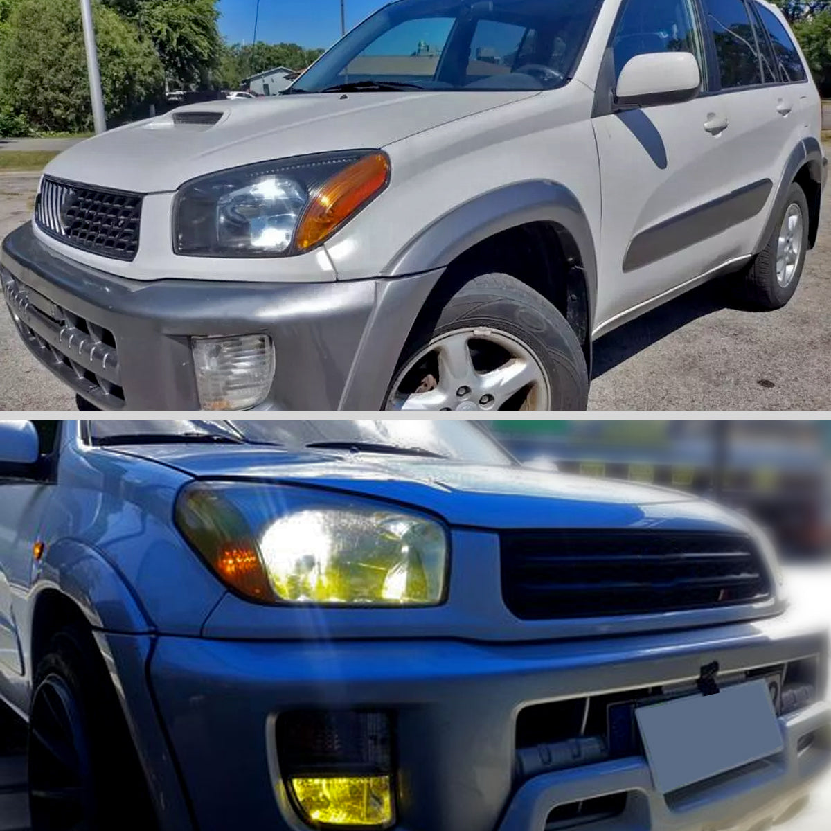 Spec-D 2001-2003 Toyota RAV4 OE Style Black Headlights