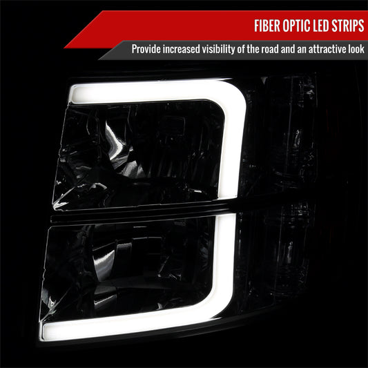 2008 chevrolet Silverado 2500HD 3500HD Spec-D chrome aftermarket headlights