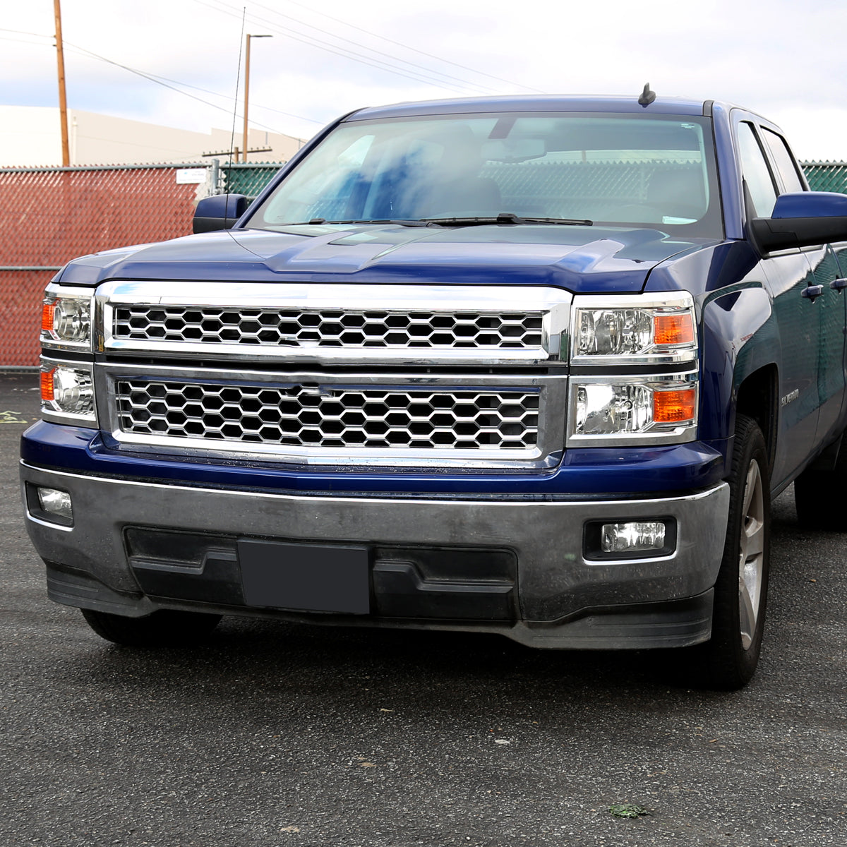 Spec-D 14 Chevy Silverado OE chrome headlights