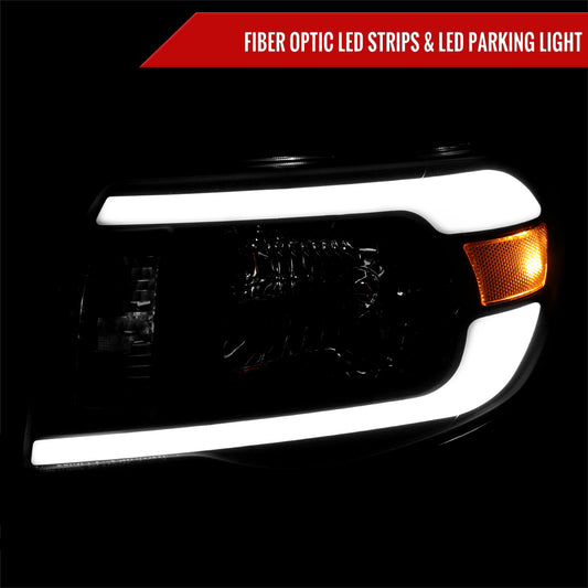 2006 Tacoma OE Spec-D black aftermarket headlights