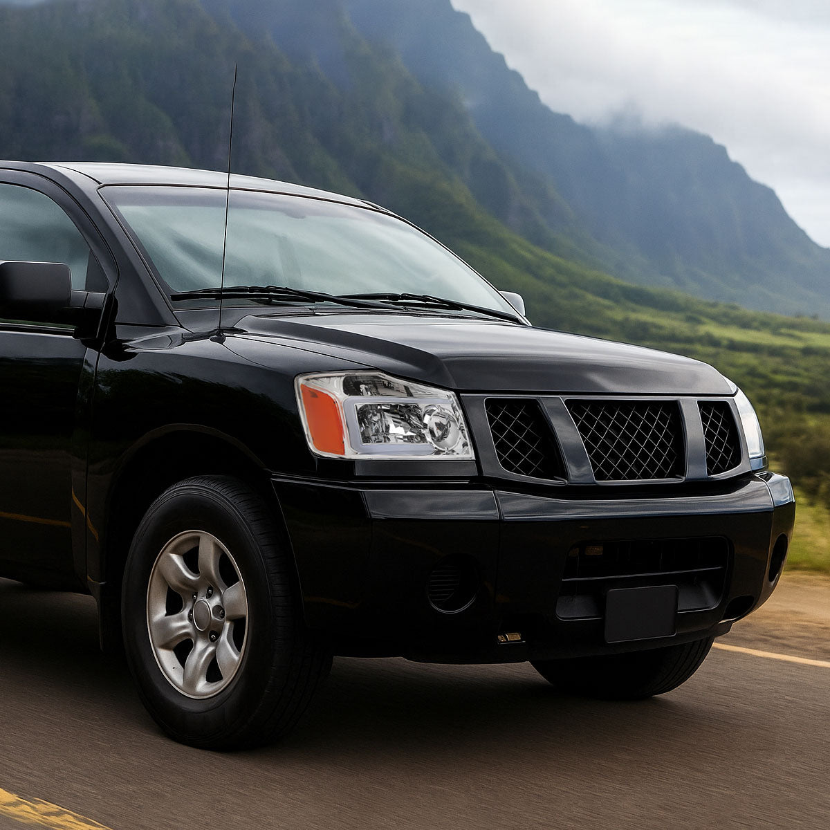 Spec-D 08 Nissan Titan Armada Factory chrome headlights