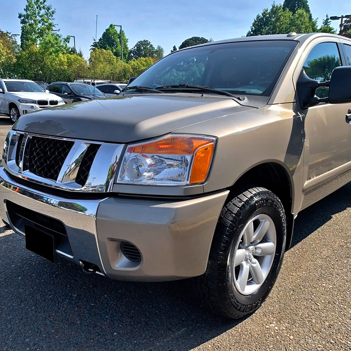 Spec-D 08 Nissan Titan Armada OE chrome headlights