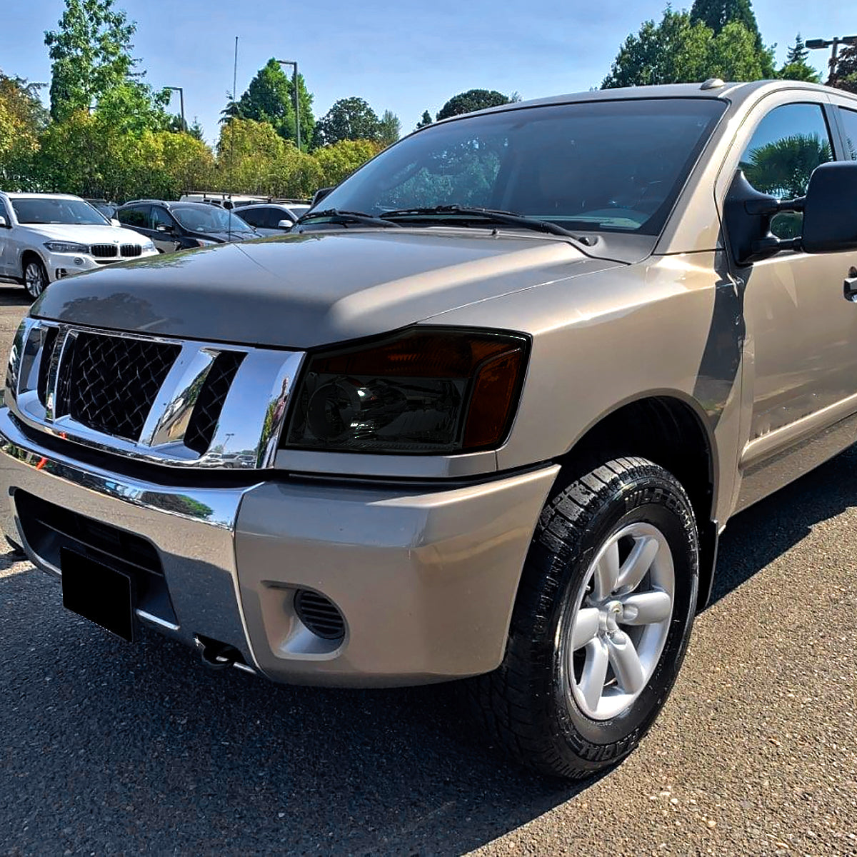 Spec-D 08 Titan Armada Factory style chrome headlights