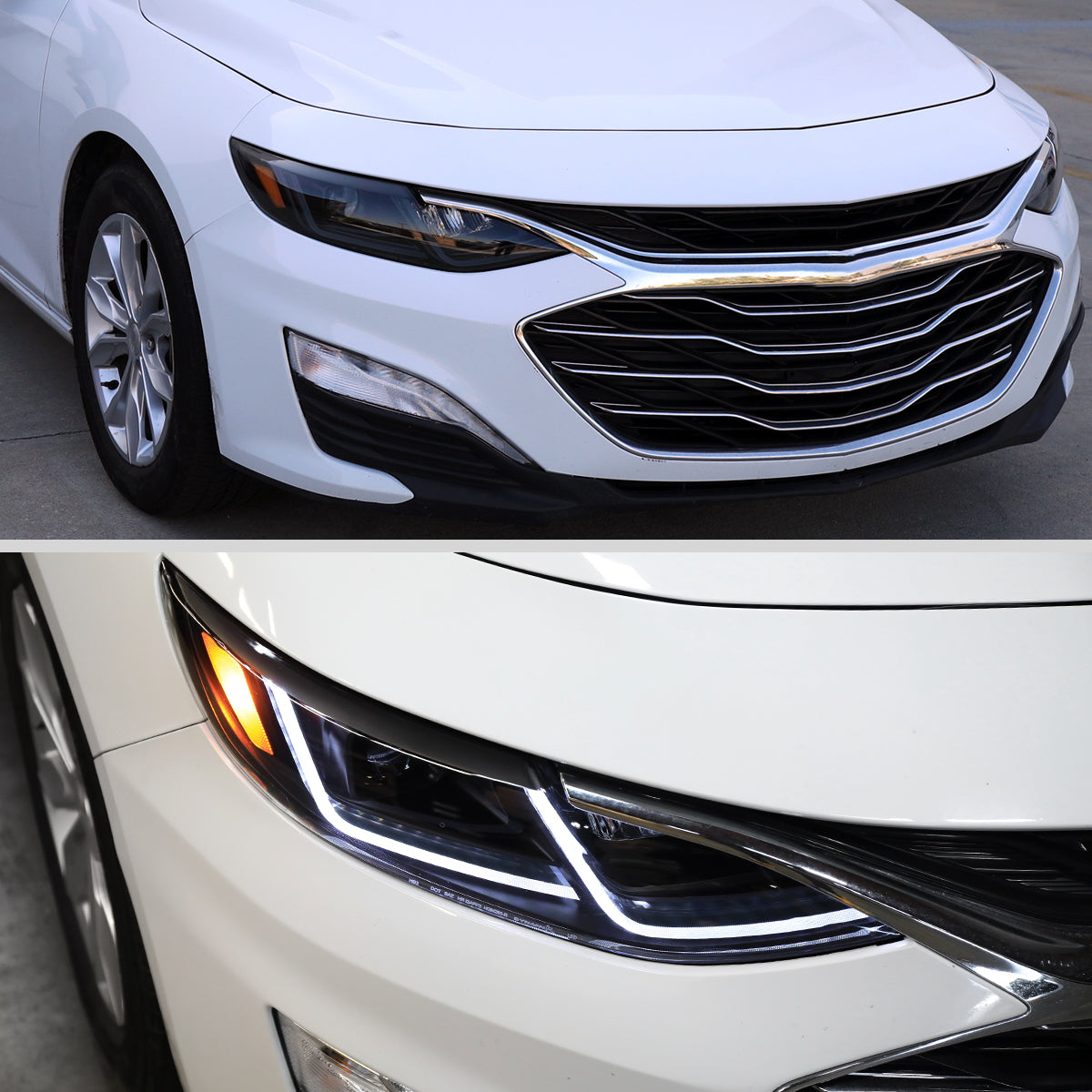 22 Chevy Malibu Full Blk Spec-D smoked lighting upgrade