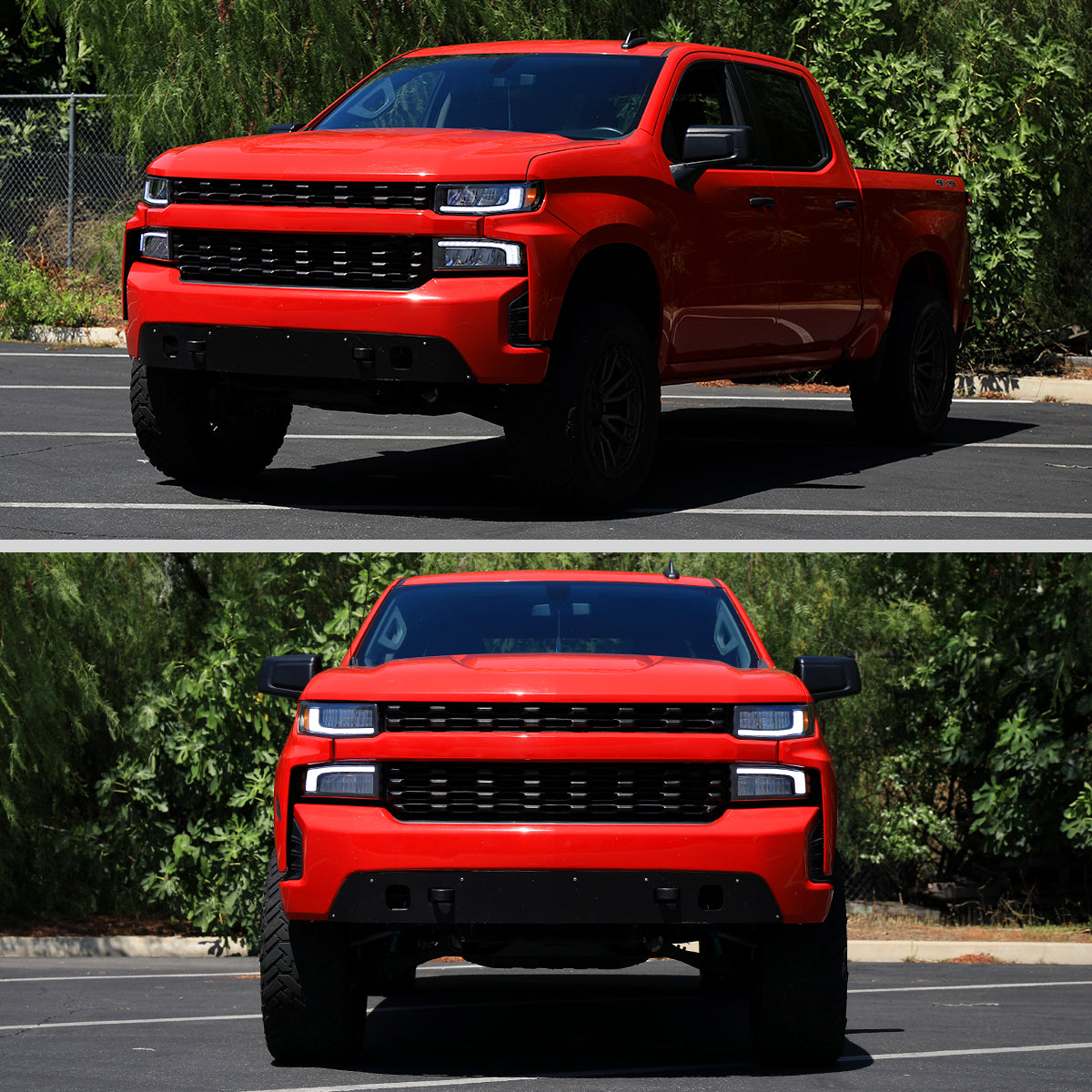 Spec-D 20 Chevy Silverado Pro Turn black headlights